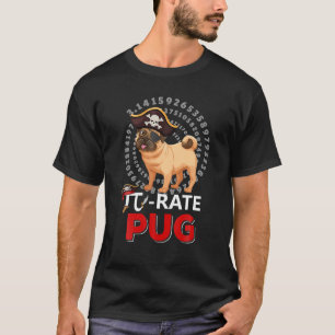 T-shirt Carlin de Pi-Rate Joyeux Pi Day Drôle Carlin Chien