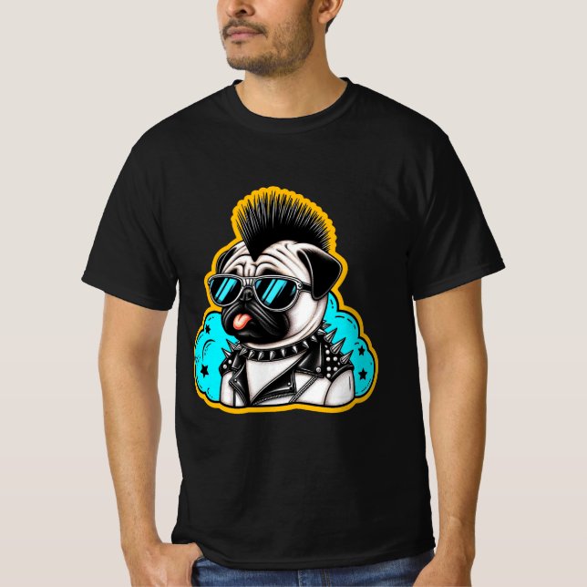 T-shirt Carlin DE ROCKER DE PUNK 3 (Devant)