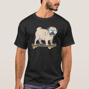 T-shirt Carlin de skateboard Chemise Carlin Chien sur Skat
