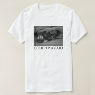 T-SHIRT CARLIN DE TÉLÉPHAGE DU DIVAN PUGTATO
