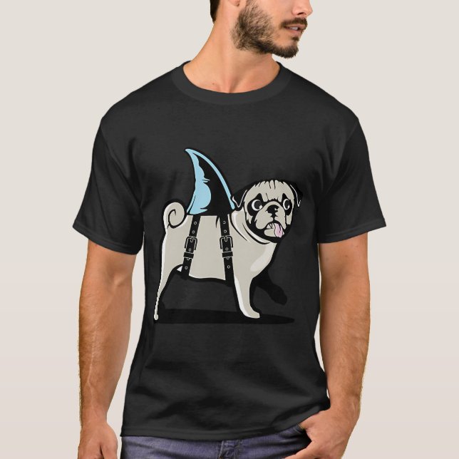 T-shirt Carlin déguisé en requin (Devant)