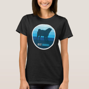T-shirt Carlin Dog Retro