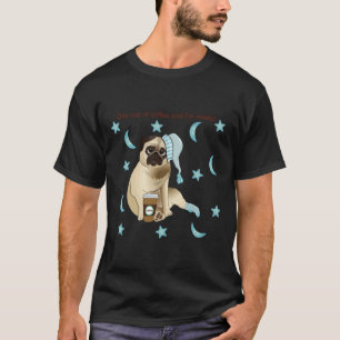 T-shirt Carlin drôle avec bonnet de nuit et tasse à café 7