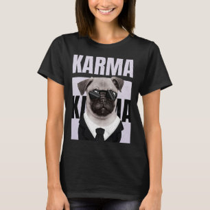 T-shirt Carlin drôle mignon chiot Amoureux des chiens Karm
