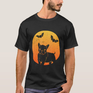 T-shirt Carlin éffrayant Avec Pleine lune Chaise Carlin Ch