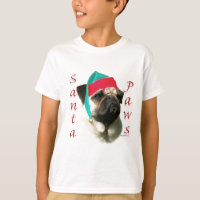 Carlin (fawn) Père Noël Paws