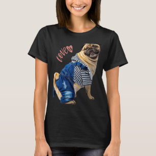 T-shirt Carlin Femmes Hommes Carlin Maman Papa Vie Amour C