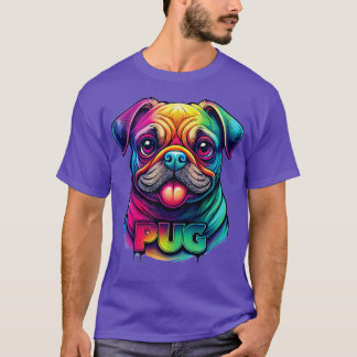 T-shirt carlin fou chien mignonne