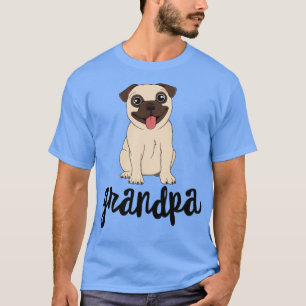 T-shirt Carlin grand-père Pawpa chien grands-parents grand