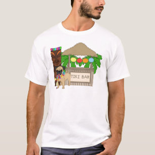 T-shirt Carlin hawaïen au Tiki Bar Tee - shirts personnal