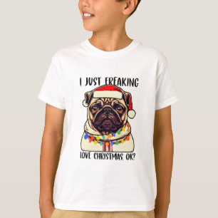 T-shirt Carlin I Just Freaking Love Christmas Ok Carlins a