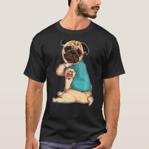 T-shirt Carlin I Love Nana Tattoo Apparel Chien Nana Mère