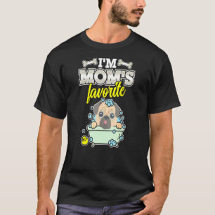 T-shirt Carlin Im Moms Favori Mignonne Mignonne Favorite