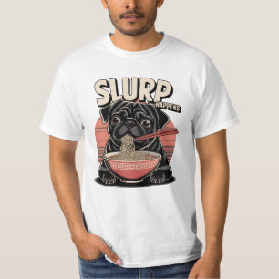 T-shirt Carlin Manger Ramen Drôle Slurp arrive