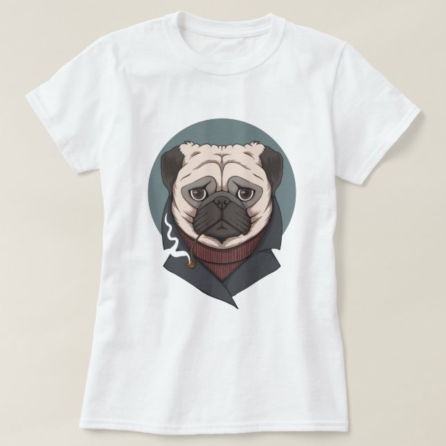 T-shirt Carlin mignon (Design devant)