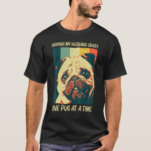T-shirt Carlin Mignonne Pour Femmes Maman Pet Chien Carlin
