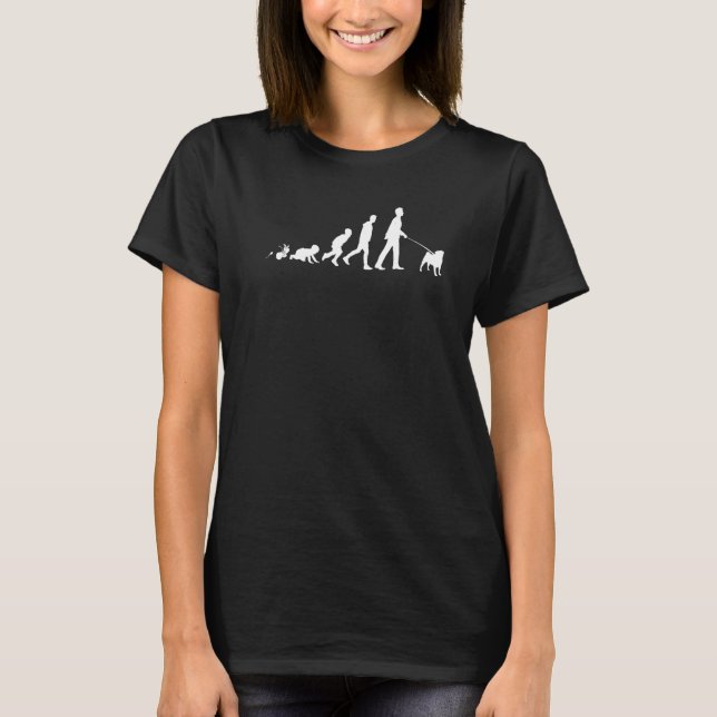T-shirt Carlin Mops Carlin Chien race 3 (Devant)