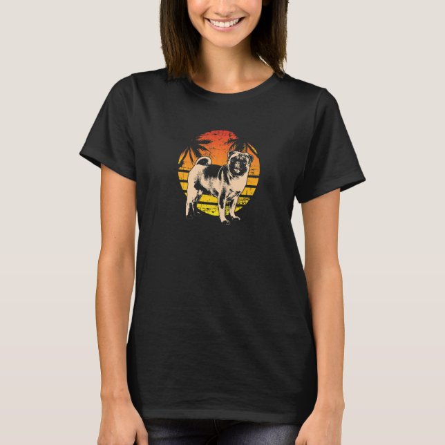 T-shirt Carlin Mops Carlin Chien race 3 (Devant)