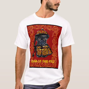 T-shirt Carlin noir Année du chien