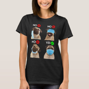 T-shirt Carlin Porter le masque de visage Droite Distance
