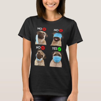 T-shirt Carlin Porter le masque de visage Droite Distance 
