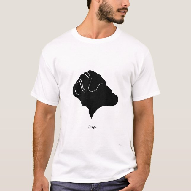 T-shirt Carlin - silhouette noire (Devant)