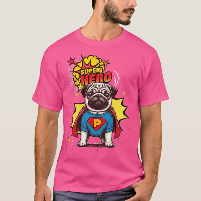 T-shirt Carlin Super Hero (Devant)