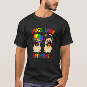 T-shirt Carlins Aimer tout le monde Lgbt Pride Rainbow Gay