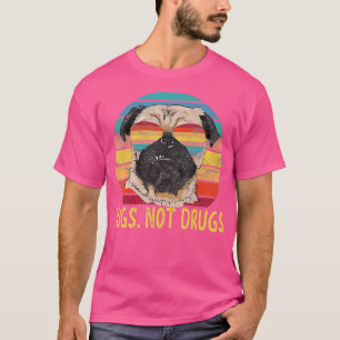 T-shirt Carlins et non drogues Carlins Amoureux de les chi