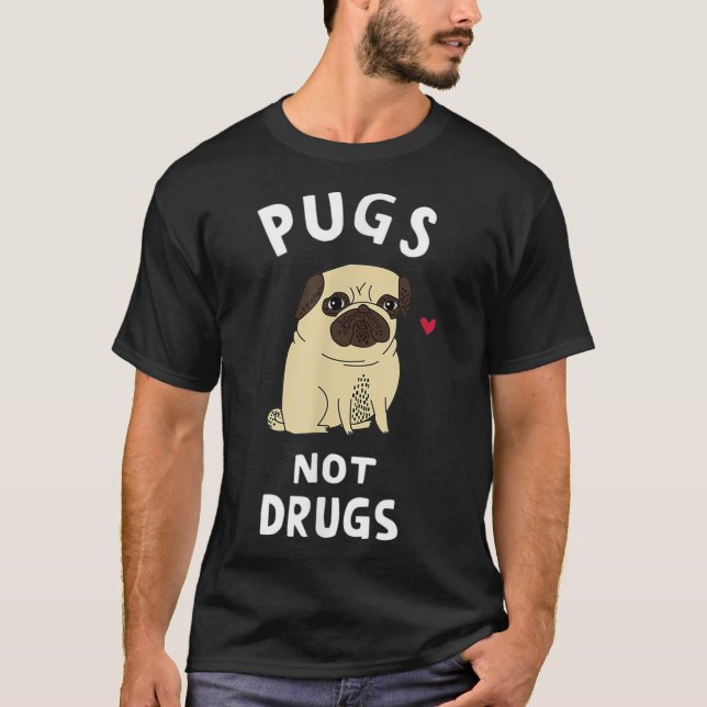 T-shirt Carlins Pas Drogues Drôle Présent Pour Amoureux de (Devant)