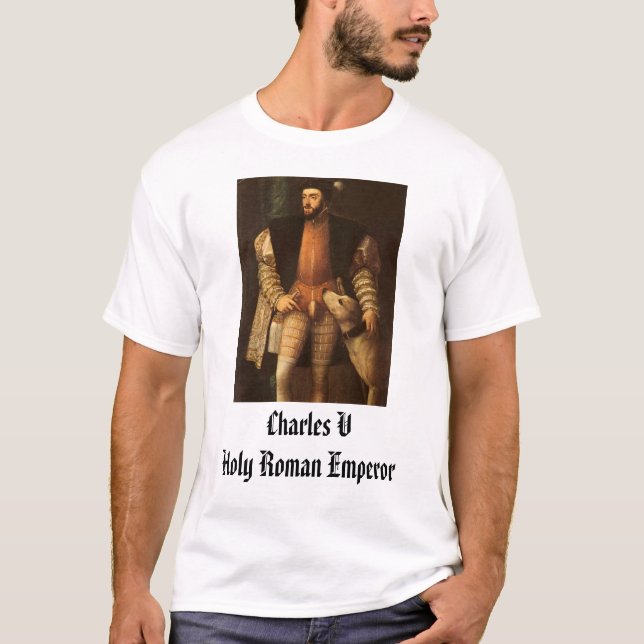 T-shirt Carlos V, empereur romain saint de Charles V (Devant)