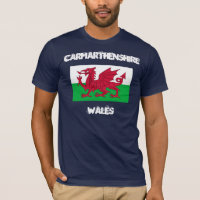 Carmarthenshire, Pays de Galles avec drapeau gallo