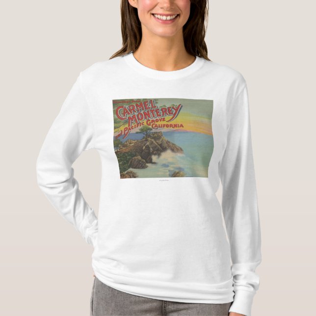 T-shirt Carmel, Monterey, et verger Pacifique, CA - (Devant)