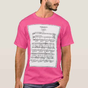 T-shirt Carmen Habanera Partition Notation musicale