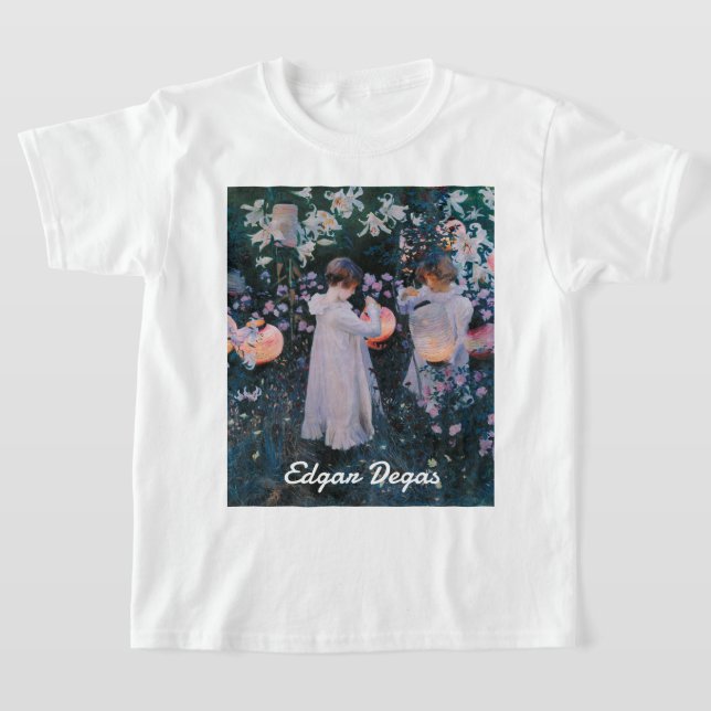 T-shirt Carnation, Lily, Lily, Rose Par John Singer Sargen (Poser)