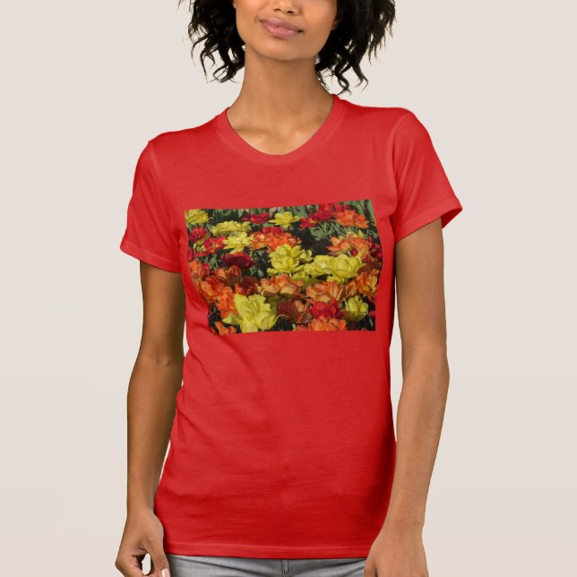 T-shirt carnation (rouge) (Devant)