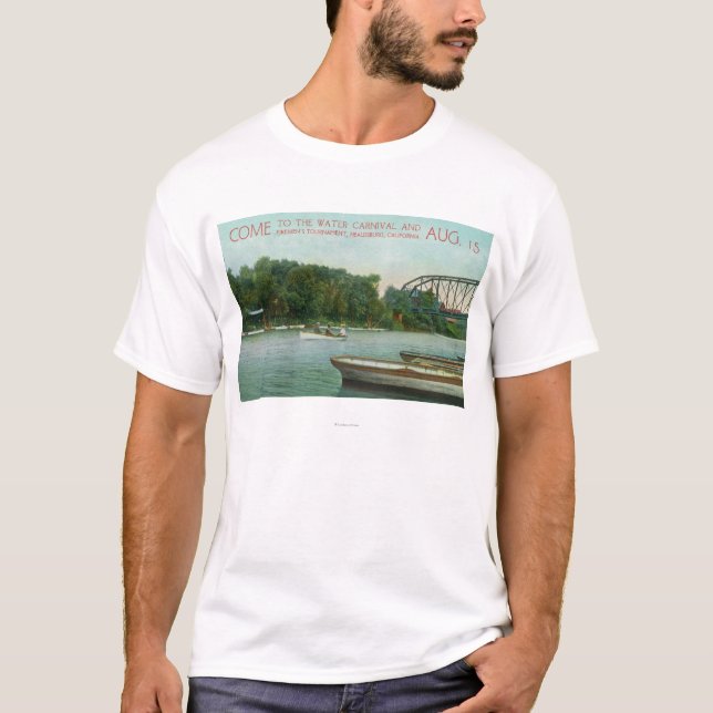 T-shirt Carnaval de l'eau et tournoi Promotio des pompiers (Devant)