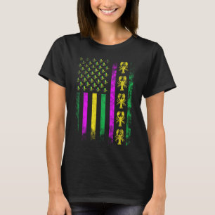 T-shirt Carnaval Mardi Gras États-Unis Drapeau américain P