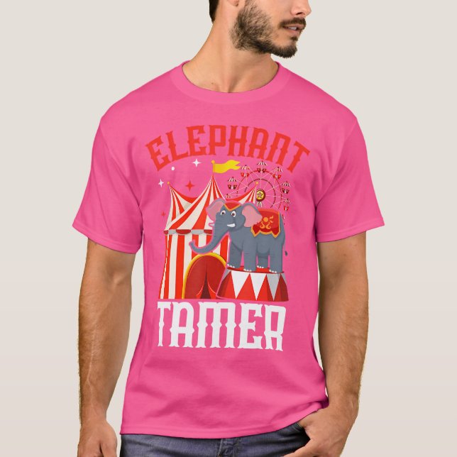 T-shirt Carnival Circus Animal Trainer Ringmaster Elephant (Devant)