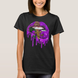 T-shirt Carnival Costume Purple & Gold Fleur