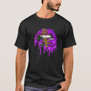 T-shirt Carnival Costume Purple & Gold Fleur