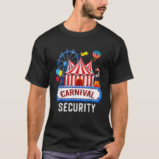 T-shirt Carnival Sécurité Cirque Costume Carny Personnel d