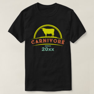 T-shirt Carnivore depuis l'année personnalisable