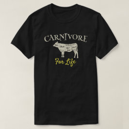 T-shirt Carnivore pour la vie de mangeur de viande