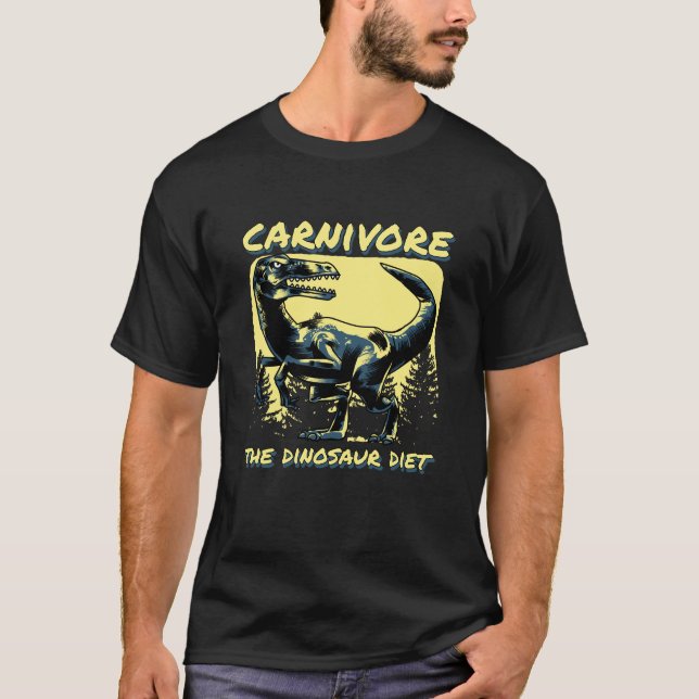 T-shirt Carnivore régime dinosaure (Devant)