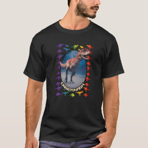 T-shirt Carnotaurus Dino Idée Rainbow Dinosaur réaliste