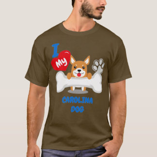 T-shirt CAROLINA Chien mignon Idée cadeau Chien drôle Chie