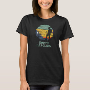T-shirt Carolina du Nord Randonnée Rétro Disques de couche