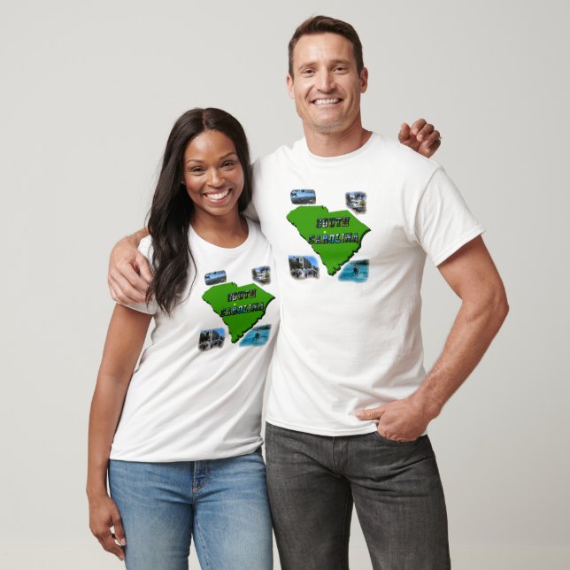 T-shirt Carolina du Sud Photos Citation Unisex (Unisexe)