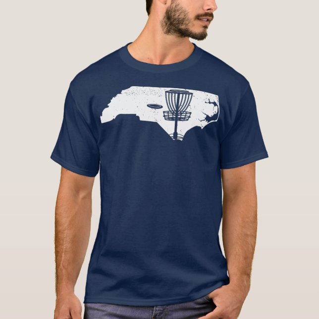 T-shirt Carolina North Disk Golf Frisbees Disque Golf (Devant)
